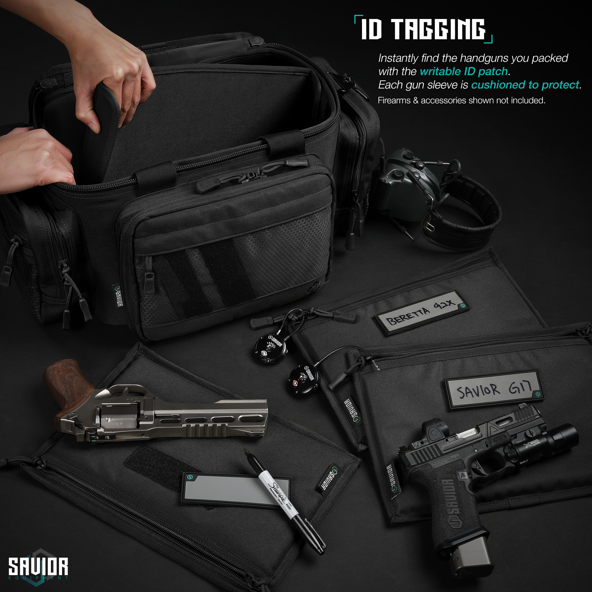 [SAVIOR] 3PCs Pistol Sleeve Handgun Case Revolver Bag For Specialist ...