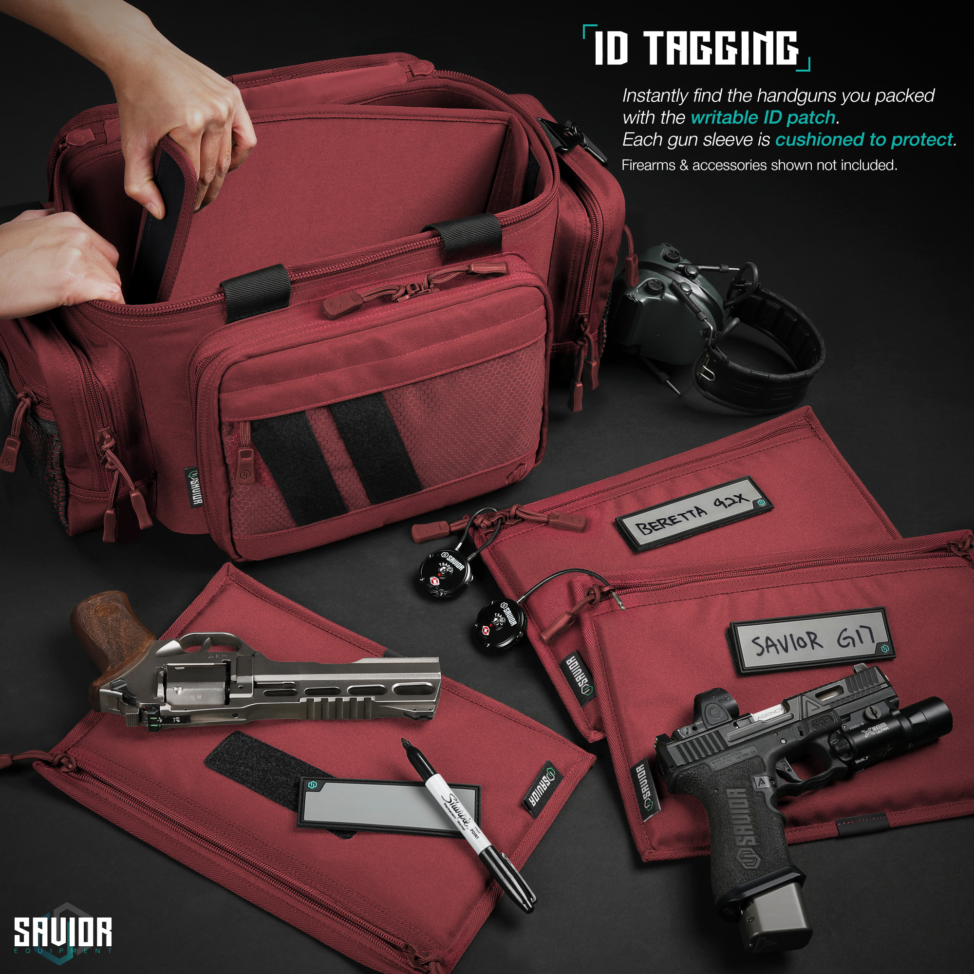 [SAVIOR] 3PCs Pistol Sleeve Handgun Case Revolver Bag For Specialist ...