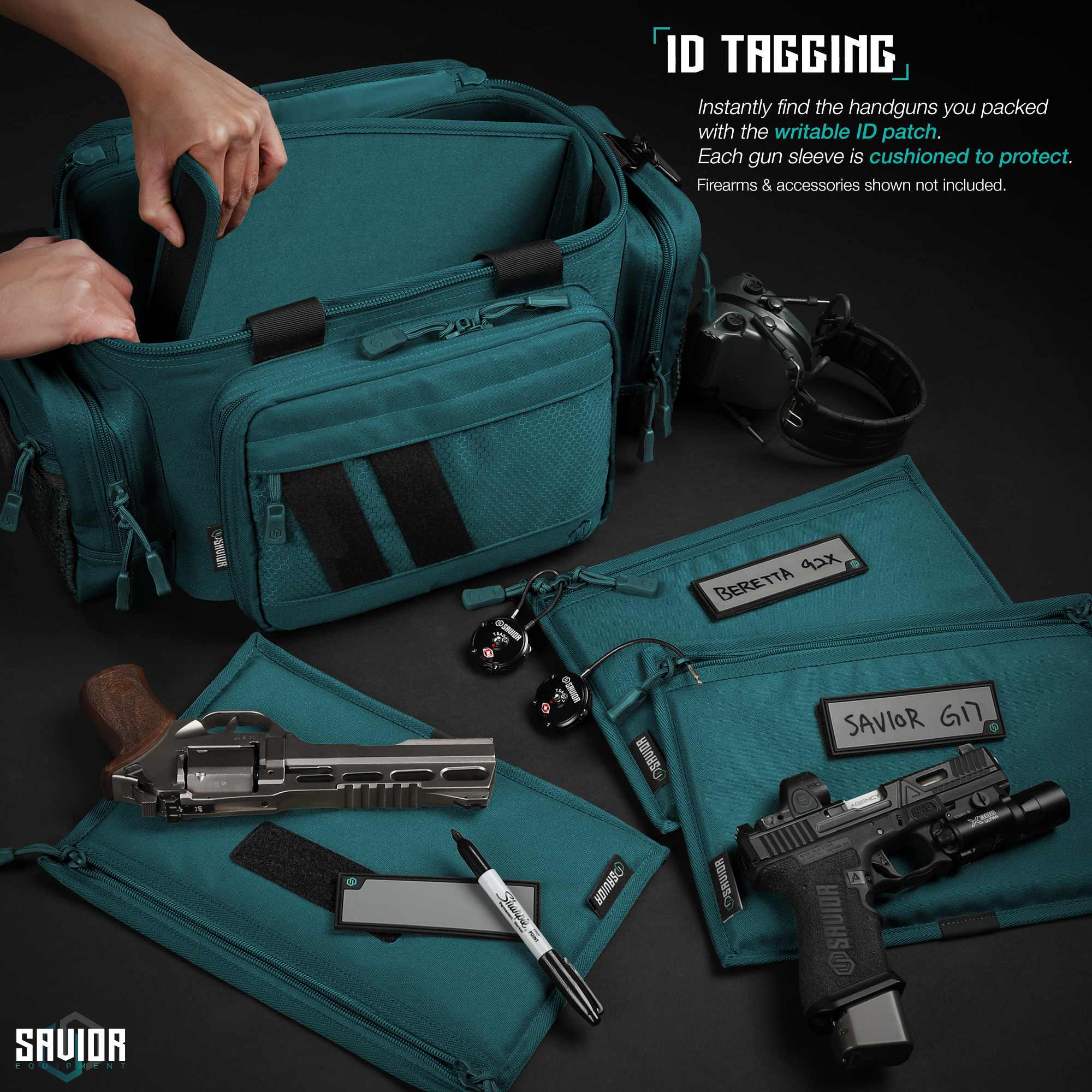 [SAVIOR] 3PCs Pistol Sleeve Handgun Case Revolver Bag For Specialist ...