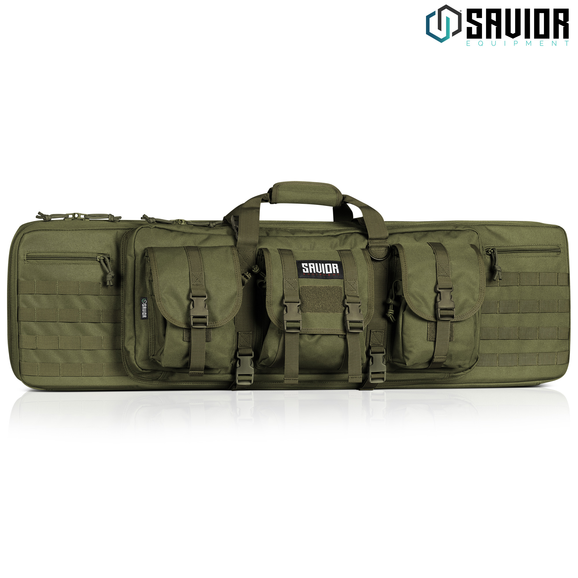 SAVIOR EQUIP Tactical Double Rifle Bag Gun Range Padded Soft Case