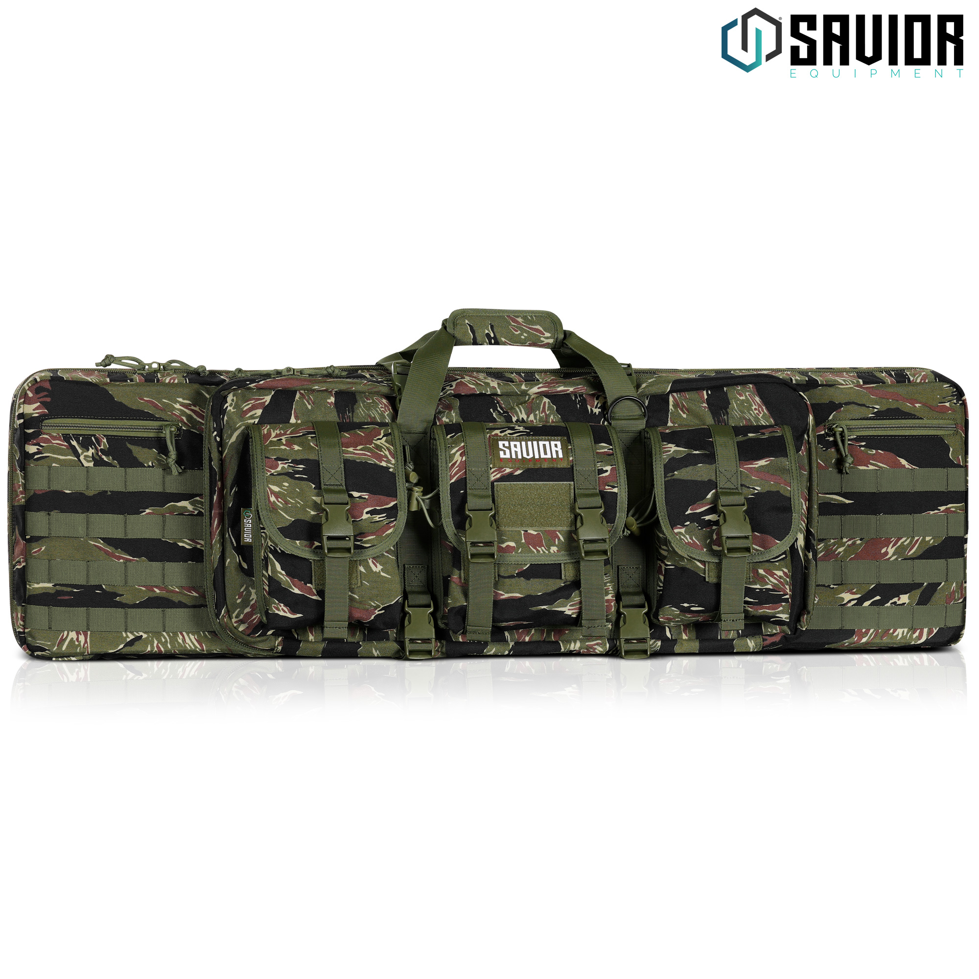 SAVIOR EQUIP Tactical Double Rifle Bag Gun Range Padded Soft Case 36" 42" 46" 55