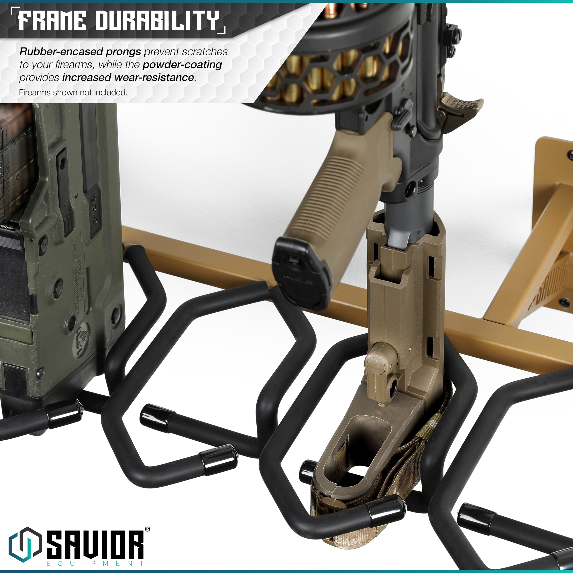 [SAVIOR]6 Gun Rifle Rack Vertical Carbine Hanger Shotgun Hook Wall ...