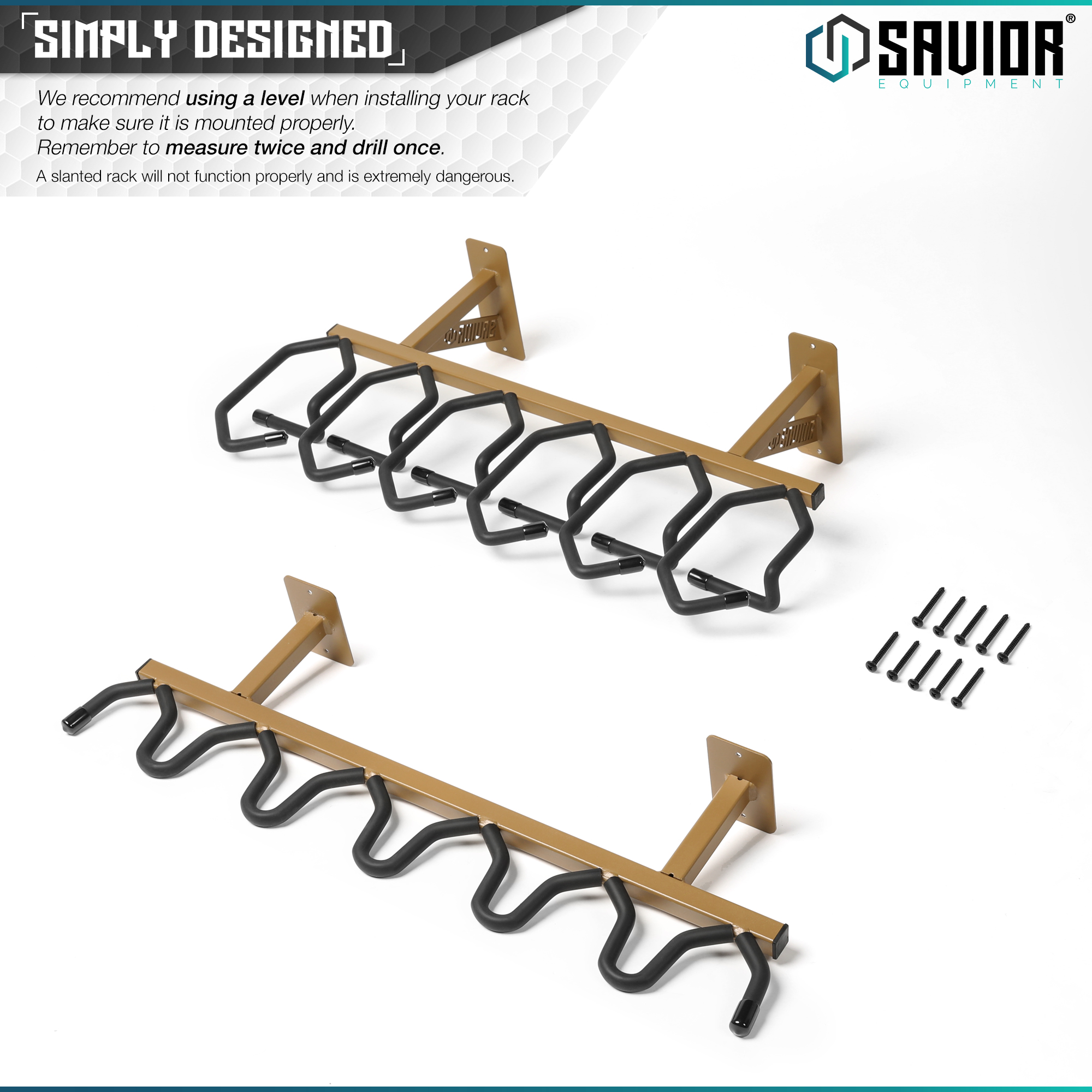 [SAVIOR]6 Gun Rifle Rack Vertical Carbine Hanger Shotgun Hook Wall ...