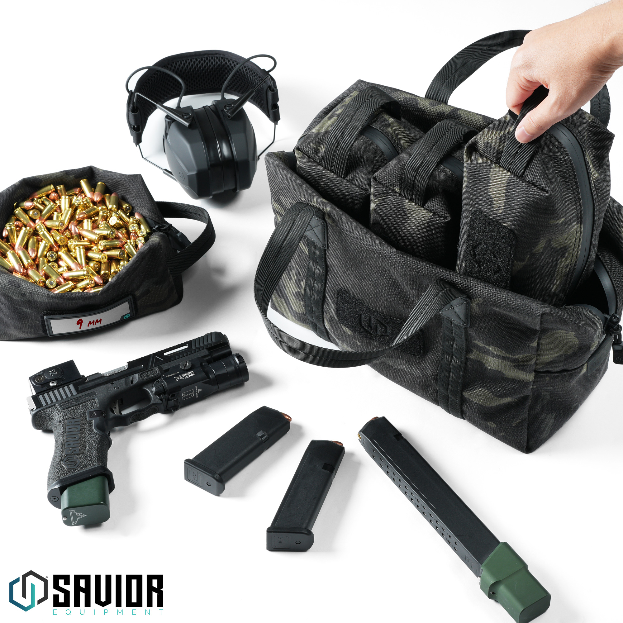 "SAVIOR" 2X Mini Hauler Ammo Storage Duffle Bag Range Gear Accessories Organizer - Picture 25 of 56