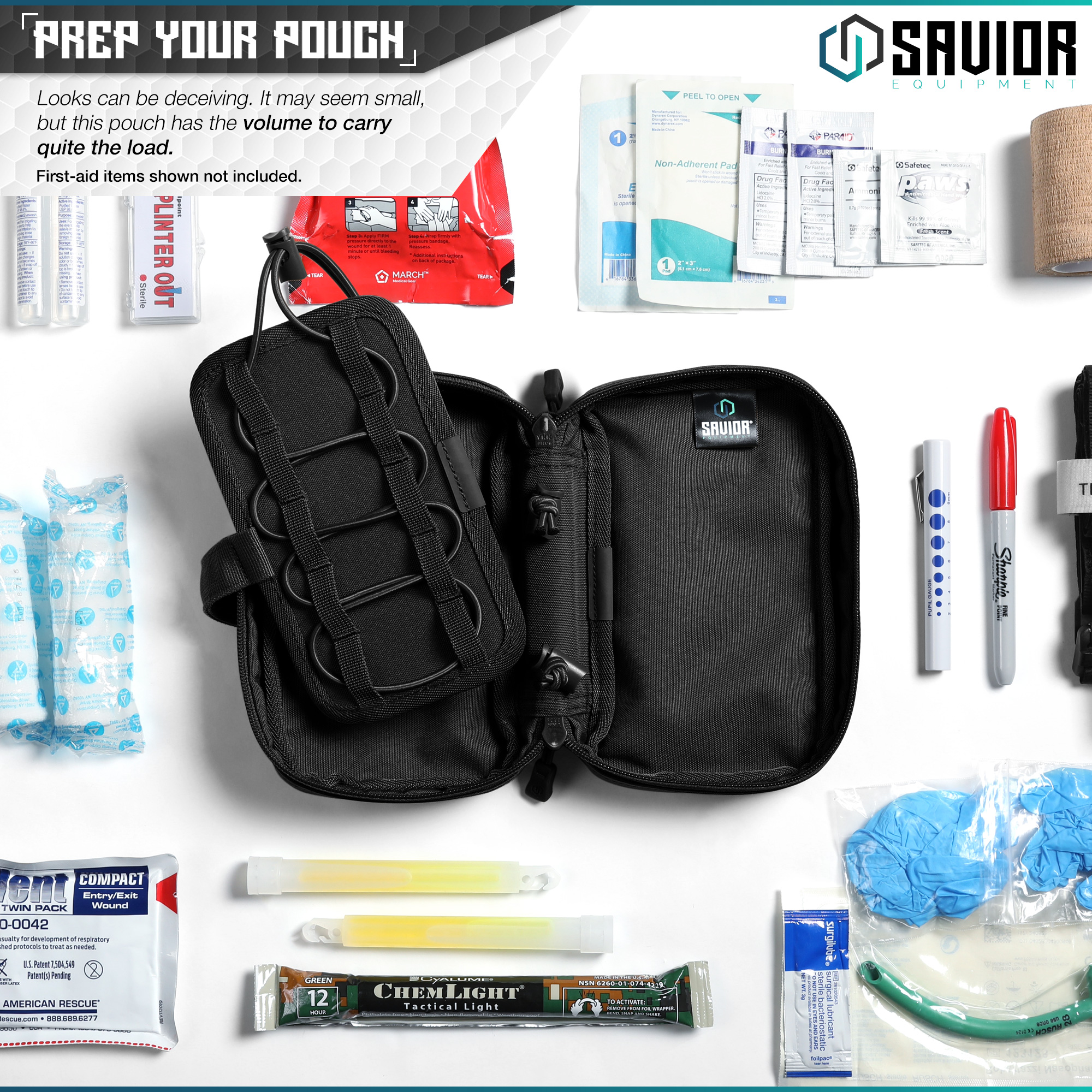 Personal Tactical First Aid Kit Rip Away Ifak Pouch Molle Medical Camping Hiking Bag - View #5