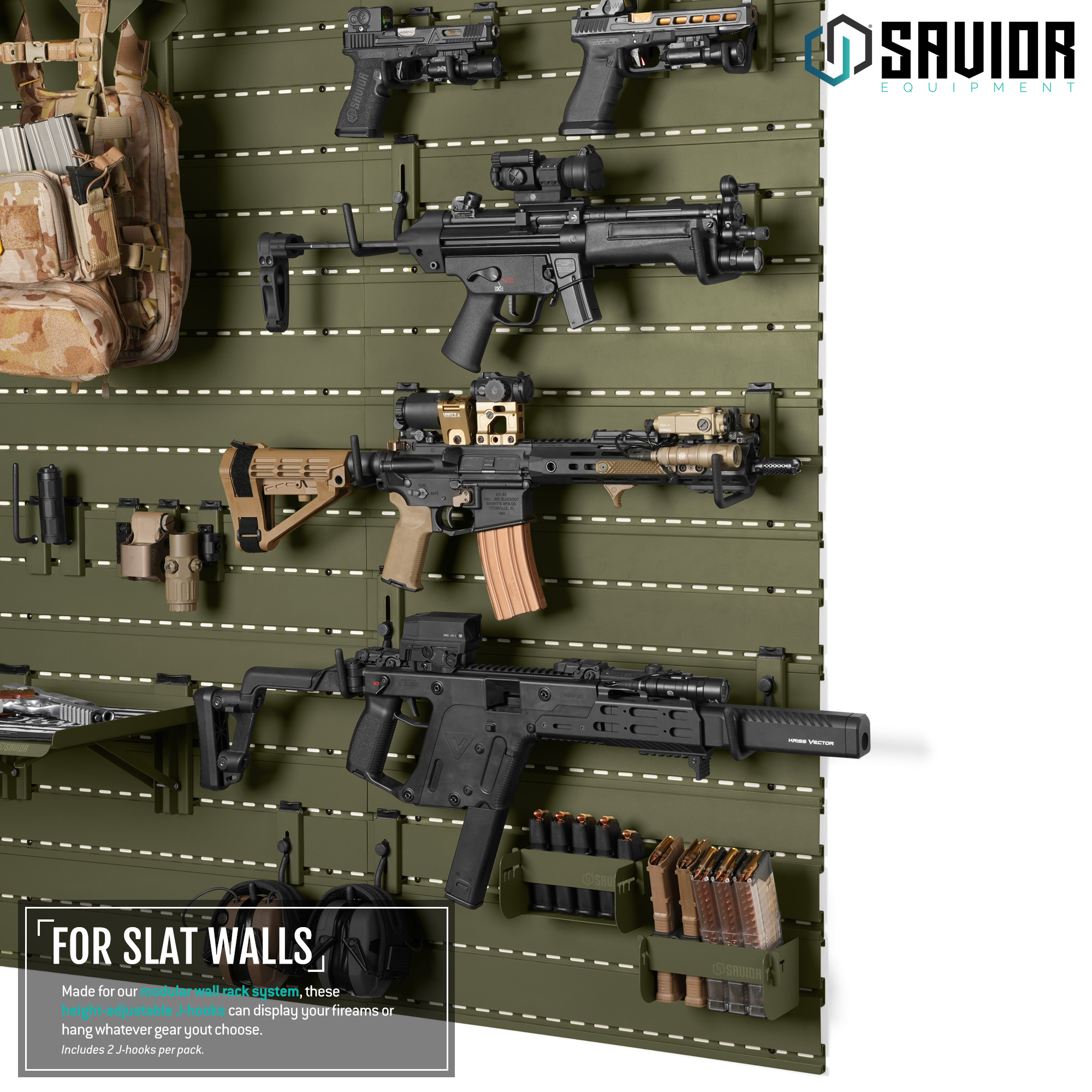 [Height Adjustable] Savior Wall Rack Single Pistol Handgun Revolver J ...