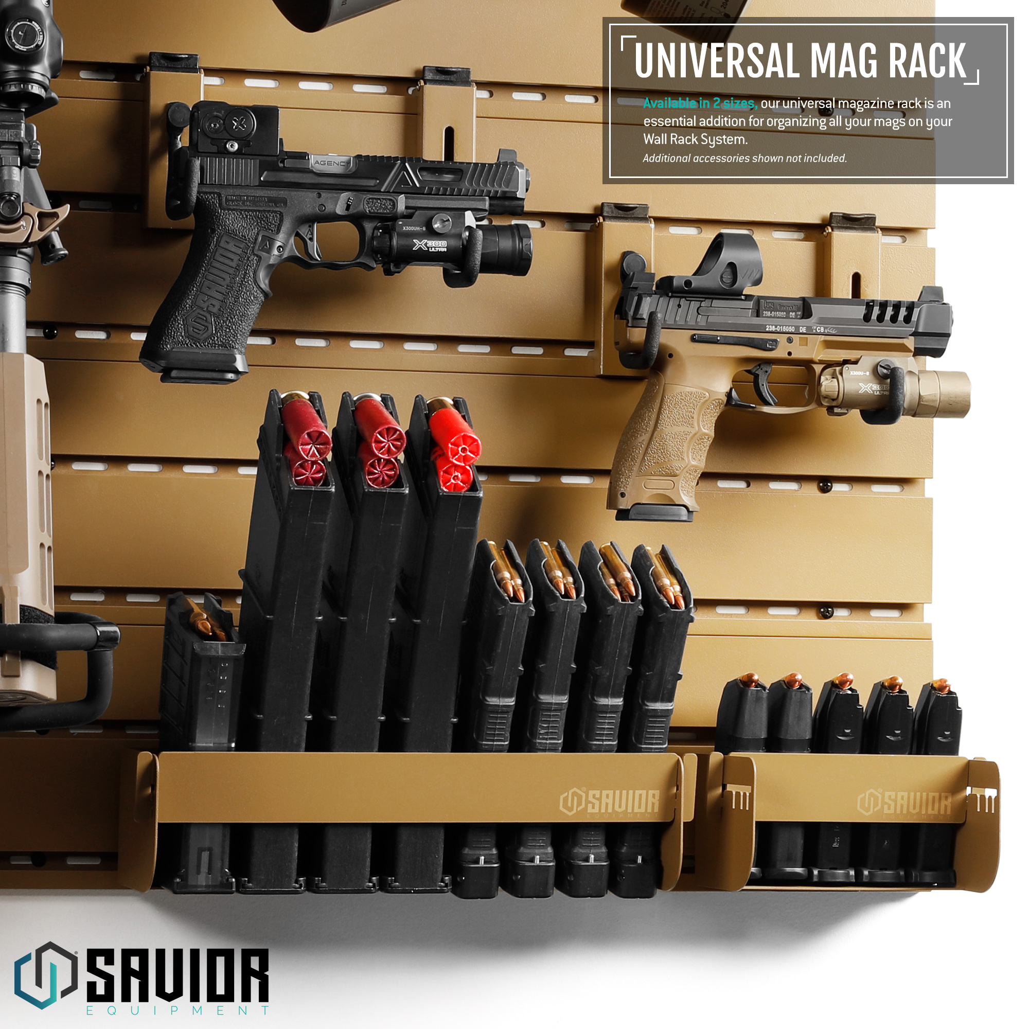 [SAVIOR] Wall Rack System Pistol/Rifle Gun Magazine Rack Mount Hook ...